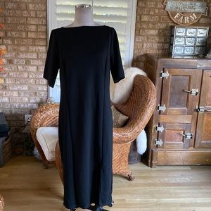 TORRID CUPRO BODYCON DRESS BLACK  16178739 LARGE 12 NEW